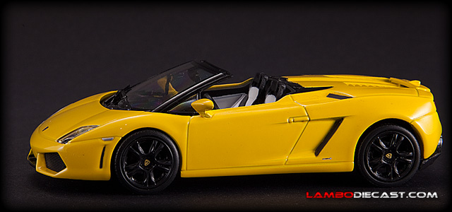 The 1/43 Lamborghini Gallardo LP560-4 Spyder from Norev, a review 