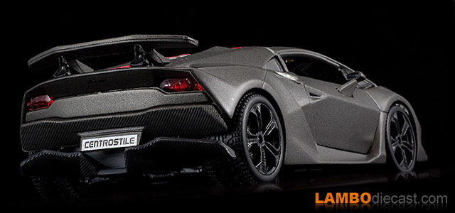 Lamborghini Sesto Elemento Matt Grey 1/24 Diecast Car Model by Bburago 