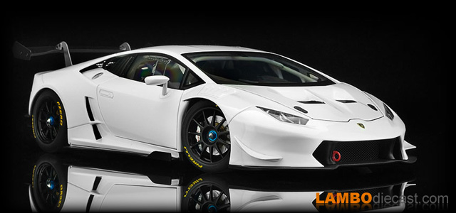 Lamborghini Huracán Super Trofeo EVO Shiny White 1:18