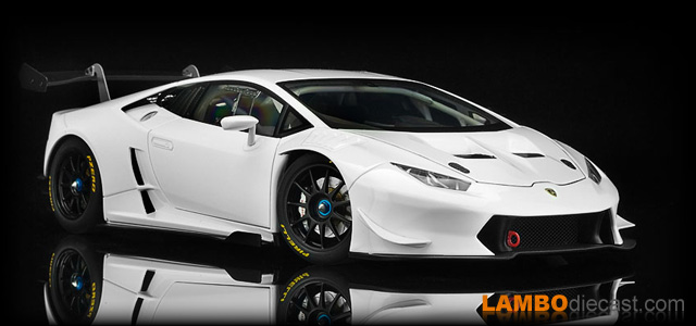 The 1/18 Lamborghini Huracan LP620-2 Super Trofeo from AUTOart, a