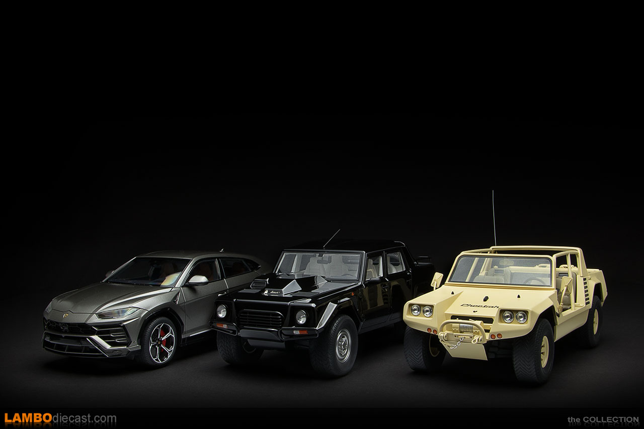 Evolution of the Lamborghini off-road vehicles, Cheetah, LM002, and Urus