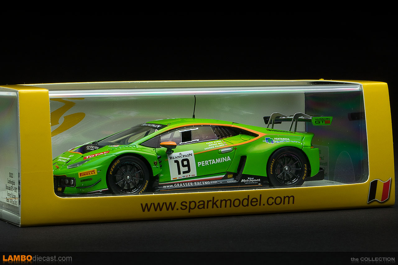 The 1/43 Lamborghini Huracan GT3 from Spark