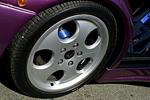 A closer look at the front wheel of the Lamborghini Diablo SE30 Jota